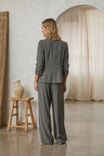 Load image into Gallery viewer, Eco-Friendly Recycled Poly Shirred Sleeve Blazer