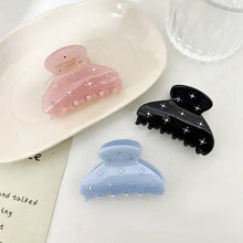 Load image into Gallery viewer, Solid Color Rhinestone Acetate Hair Claw DP25B942