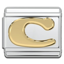 Load image into Gallery viewer, Italian Charm Letters A-Z - 9mm Gold Bracelet Charms