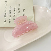 Load image into Gallery viewer, Solid Color Rhinestone Acetate Hair Claw DP25B942