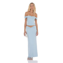 Load image into Gallery viewer, Embellished Skirt in Light Blue