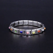 Load image into Gallery viewer, Italian Charm Bracelet Charms - Paua Shell Cabochon Links