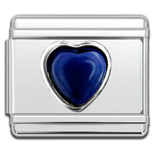 Load image into Gallery viewer, Italian Charm Bracelet Charms - Gemstone Heart Links