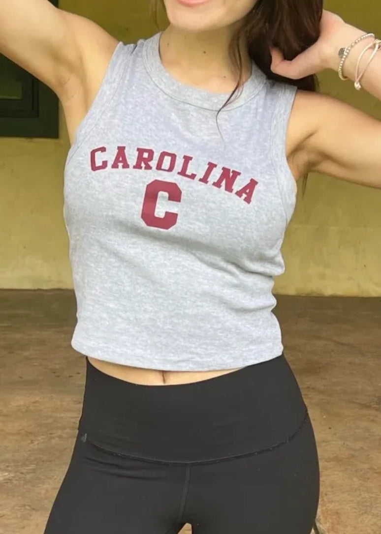 College Muscle Crop Tank
