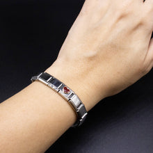 Load image into Gallery viewer, Italian Charm Bracelet Charms - Red Enamel Heart Links