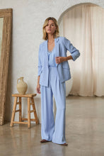Load image into Gallery viewer, Eco-Friendly Recycled Poly Shirred Sleeve Blazer