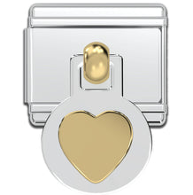 Load image into Gallery viewer, Italian Charm Bracelet Charms - Dangle Heart Links