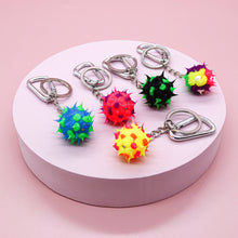 Load image into Gallery viewer, Assorted Spiky Y2K Sensory Fidget Ball Keychains- SET 12