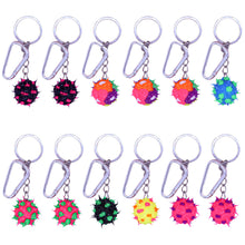 Load image into Gallery viewer, Assorted Spiky Y2K Sensory Fidget Ball Keychains- SET 12