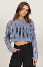 Load image into Gallery viewer, Hyfive Open Hole Crop Sweater
