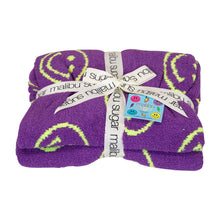 Load image into Gallery viewer, Happy Face &amp; Lightning Plush Throw Blankets
