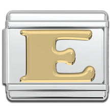 Load image into Gallery viewer, Italian Charm Letters A-Z - 9mm Gold Bracelet Charms
