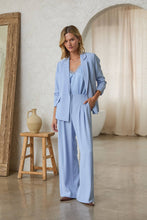 Load image into Gallery viewer, Eco-Friendly Recycled Poly Shirred Sleeve Blazer
