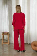 Load image into Gallery viewer, Eco-Friendly Recycled Poly Shirred Sleeve Blazer
