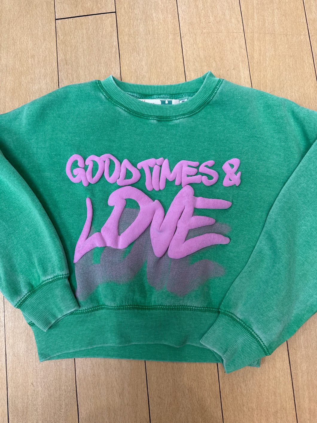 Vintage Havana Puff Good Times Crewneck Sweatshirt