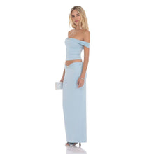 Load image into Gallery viewer, Embellished Skirt in Light Blue
