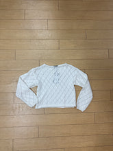 Load image into Gallery viewer, Flowers By Zoe Open Knit Sweater
