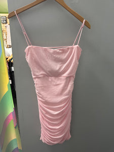Lucy In The Sky Strapless Mesh Corset Dress