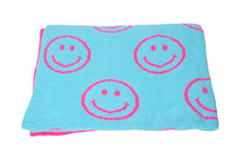 Load image into Gallery viewer, Happy Face &amp; Lightning Plush Throw Blankets

