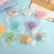 Load image into Gallery viewer, Beach shell with mini Ball Squishy Squeeze Toy Fidget Toy
