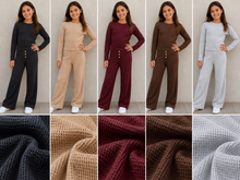 Load image into Gallery viewer, Waffle Flare Pants, Cheryl Kids
