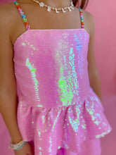 Load image into Gallery viewer, Pink Sequin Gem Dress 
