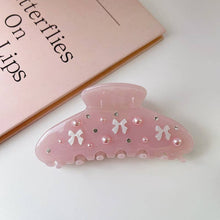 Load image into Gallery viewer, 2+Pink Bow Knot Sweet Cute Hair Claws DPJC2330
