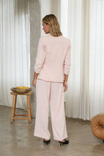 Load image into Gallery viewer, Eco-Friendly Recycled Poly Shirred Sleeve Blazer
