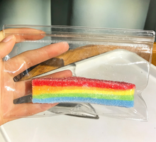 Load image into Gallery viewer, Rainbow Sour Sanded Candy Squishy Toy squeeze fidget toy
