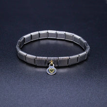Load image into Gallery viewer, Italian Charm Bracelet Charms - Dangle Heart Links
