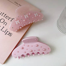 Load image into Gallery viewer, 2+Pink Bow Knot Sweet Cute Hair Claws DPJC2330
