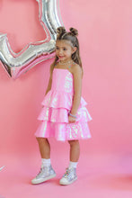 Load image into Gallery viewer, Pink Sequin Gem Dress 

