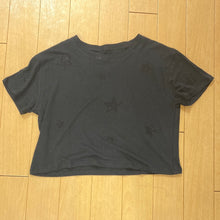 Load image into Gallery viewer, Katie J Junior Fearless Tee W black Sparkle Stars
