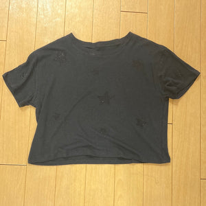 Katie J Junior Fearless Tee W black Sparkle Stars