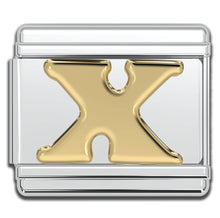 Load image into Gallery viewer, Italian Charm Letters A-Z - 9mm Gold Bracelet Charms
