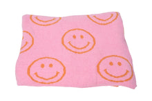 Load image into Gallery viewer, Happy Face &amp; Lightning Plush Throw Blankets
