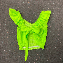 Load image into Gallery viewer, Flowers By Zoe Tye Back  Neon Gauze Top
