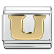Load image into Gallery viewer, Italian Charm Letters A-Z - 9mm Gold Bracelet Charms
