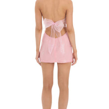 Load image into Gallery viewer, Sequin Strapless Corset Dress in Pink
