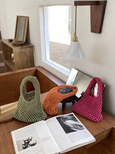 Load image into Gallery viewer, Simple Solid Color Hellow Out Bag MK2BW6S10BOB52

