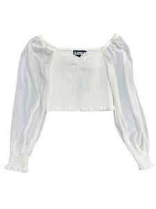 Katie J JR Chloe Sheer Sleeve Top