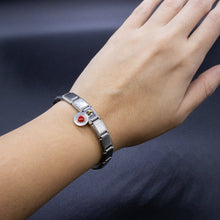 Load image into Gallery viewer, Italian Charm Bracelet Charms - Dangle Heart Links
