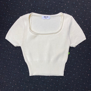 Double Zero SS Knit Crop Sweater