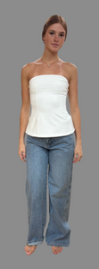 Olivaceous Long Bandeau Top