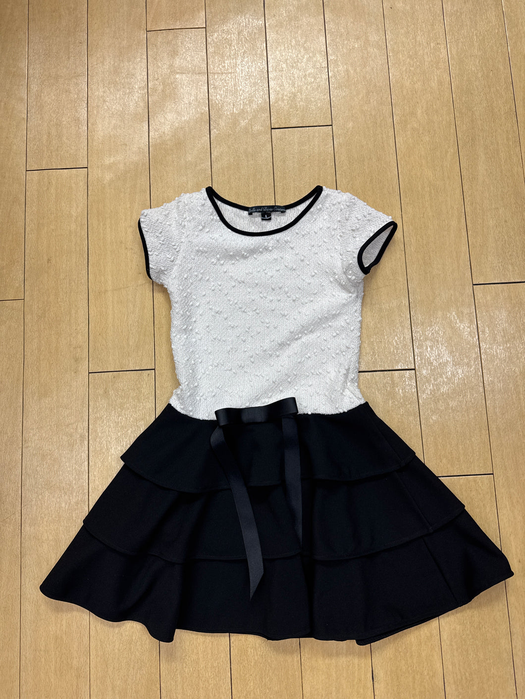 Dolls and Divas Ruffle Skirt Dress W Bow