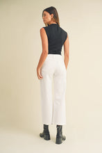 Load image into Gallery viewer, Just Black HR Wide leg Optic White
