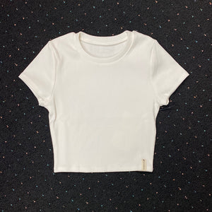 Kaveah SS Crop Rib Tee