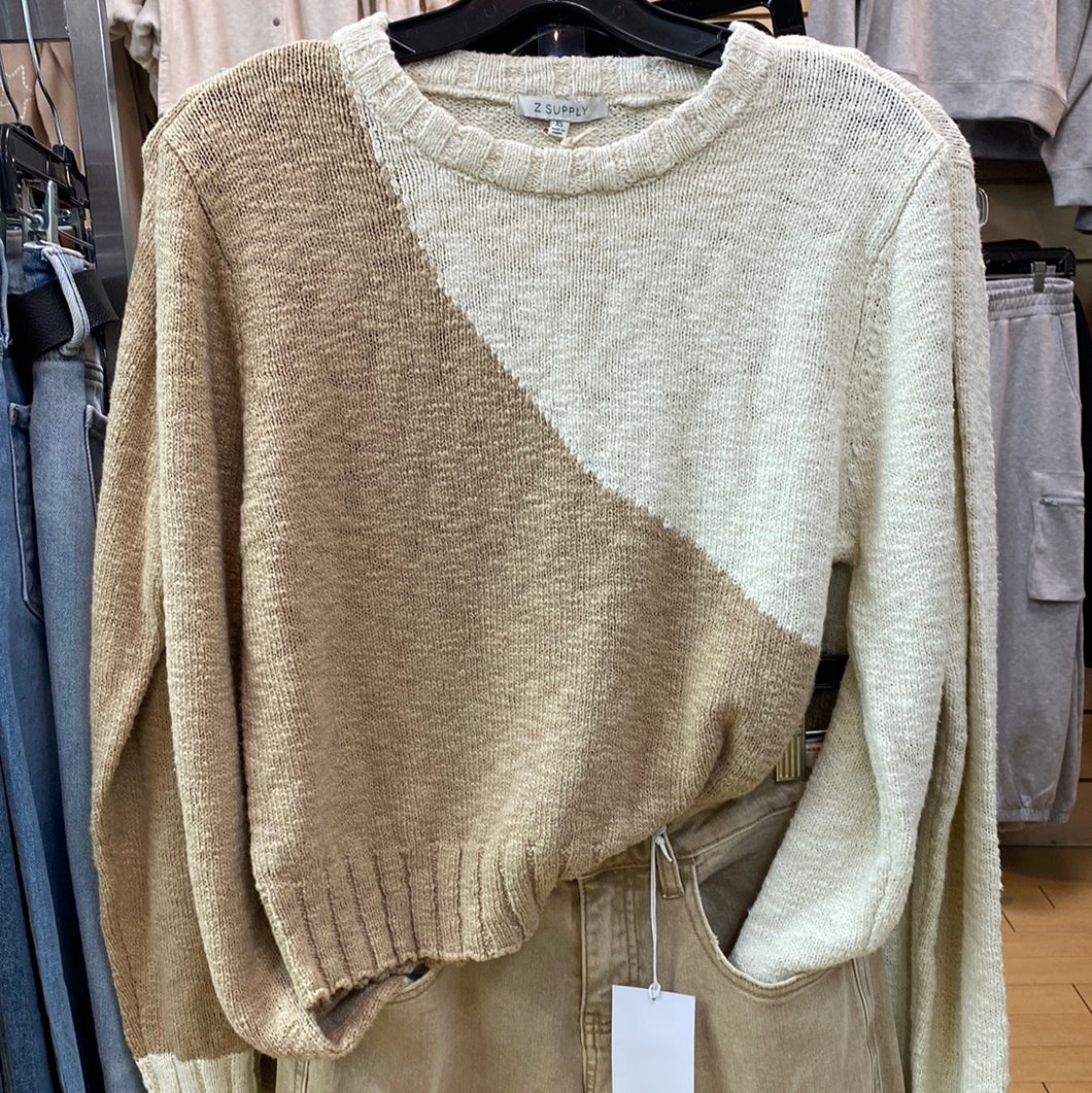 Z Supply Color Block Sweater