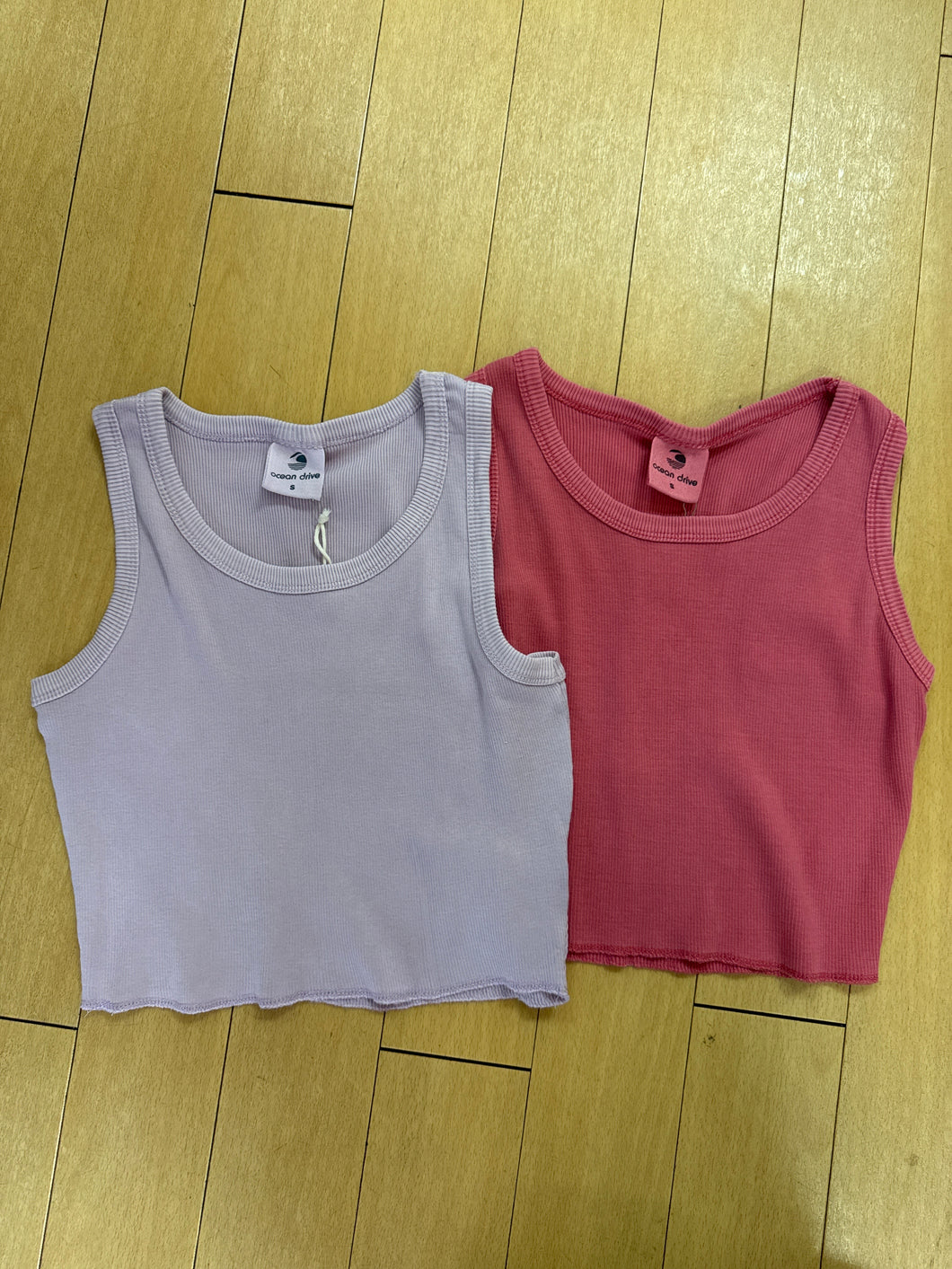 Ocean Drive Rib Crop Tank