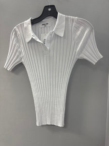Double Zero Tight Knit Collar Top